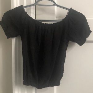 Black Lace Crop Top From Dynamite